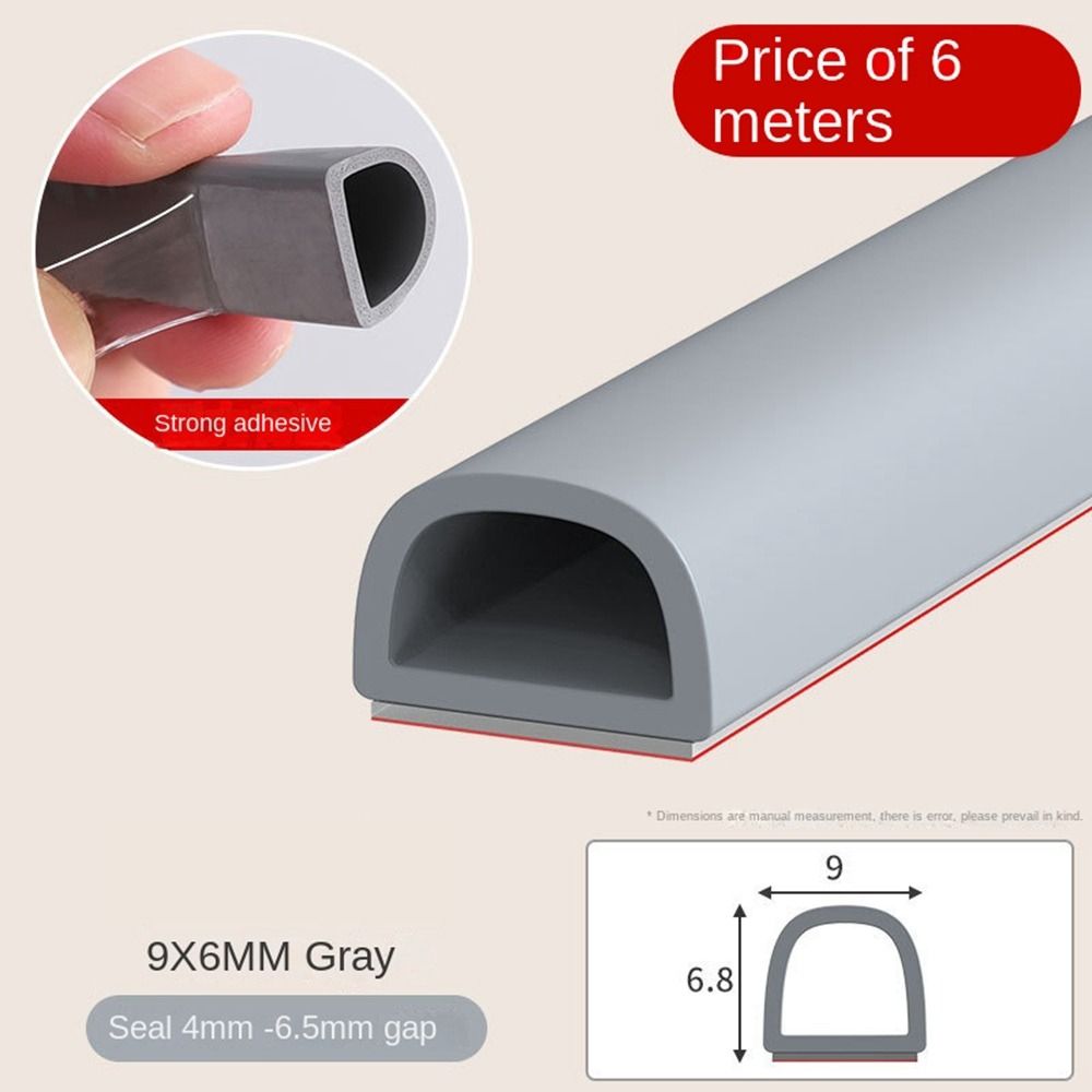 D/E/I Type Weatherstrip 6Meters Window Weather Stripping New Seal Stopper  Door