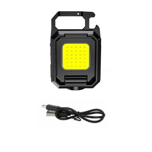 Мини Брелок-Фонарик 1000Лм COB LED XPE Карманный Рабочий Фонарь Перезаряжаемый от USB Водонепроницаемый IPX4 для Кемпинга на Открытом Воздухе Пеших Прогулок