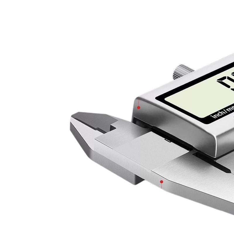 Перезаряжаемый Водонепроницаемый Цифровой Штангенциркуль из Нержавеющей Стали - Высокоточный Промышленный Класс