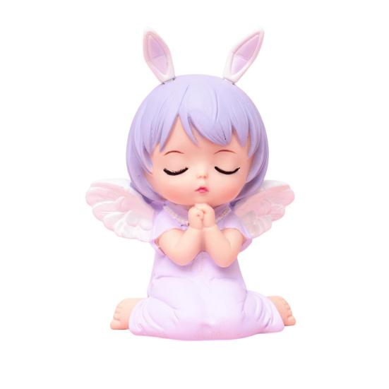 Виниловый ангел девушка орнамент молитва креативный мультфильм статуя декор стола