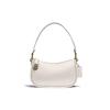 Leather Shoulder Bag, Pochette, Crossbody Bag, Shoulder Bag Women's White C0638-B4HA