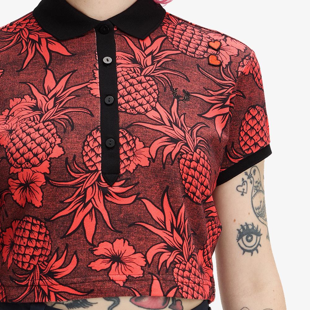 FRED PERRY [Amy Winehouse] Printed Polo Shirt - Strawberry Cream Afpf2612138-23A