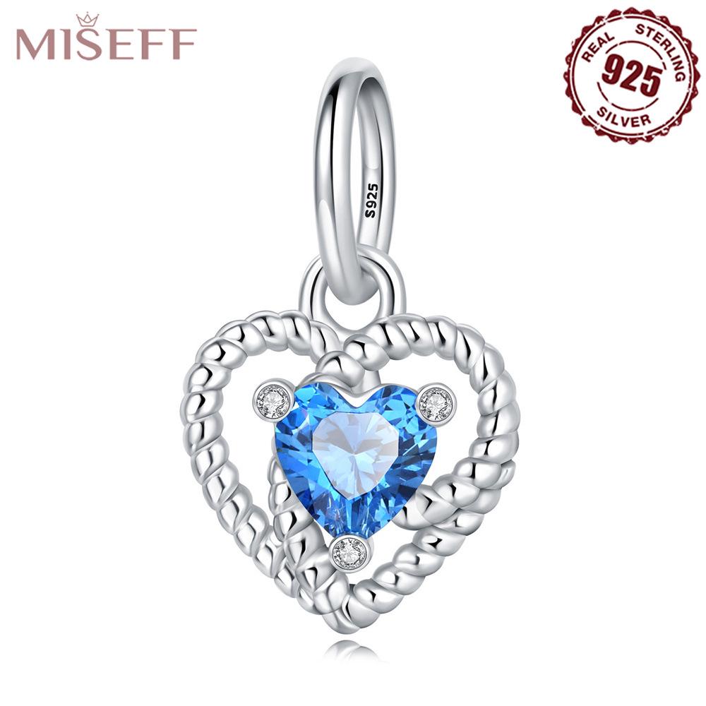 Sterling Silver S925 Heart Tree of Life Planet Pendant Charm for DIY Bracelets