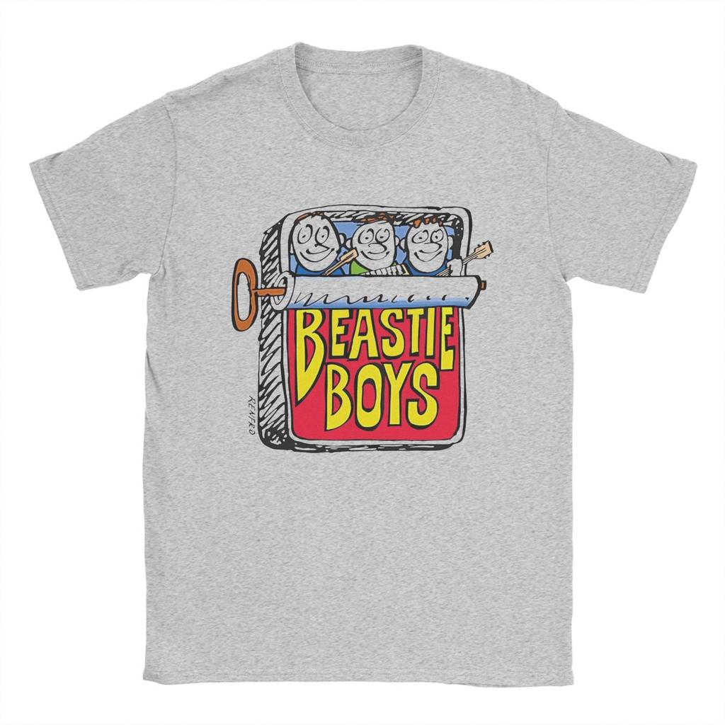 Потрясающие футболки Beastie Boys в виде консервной банки с сардинами для мужчин, хлопковые футболки с круглым вырезом, футболки с коротким рукавом, размеры 4XL 5XL, топы