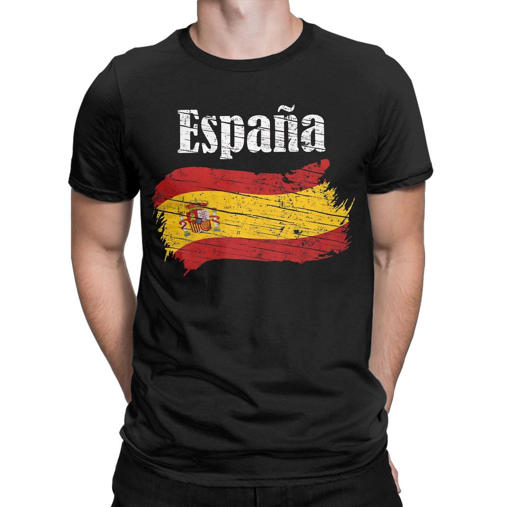Герб Испании Испанский символ Espania Футболка Летняя 100% Хлопок Футболки Для Мужчин Трендовая Свободная Футболка С Коротким Рукавом Топы