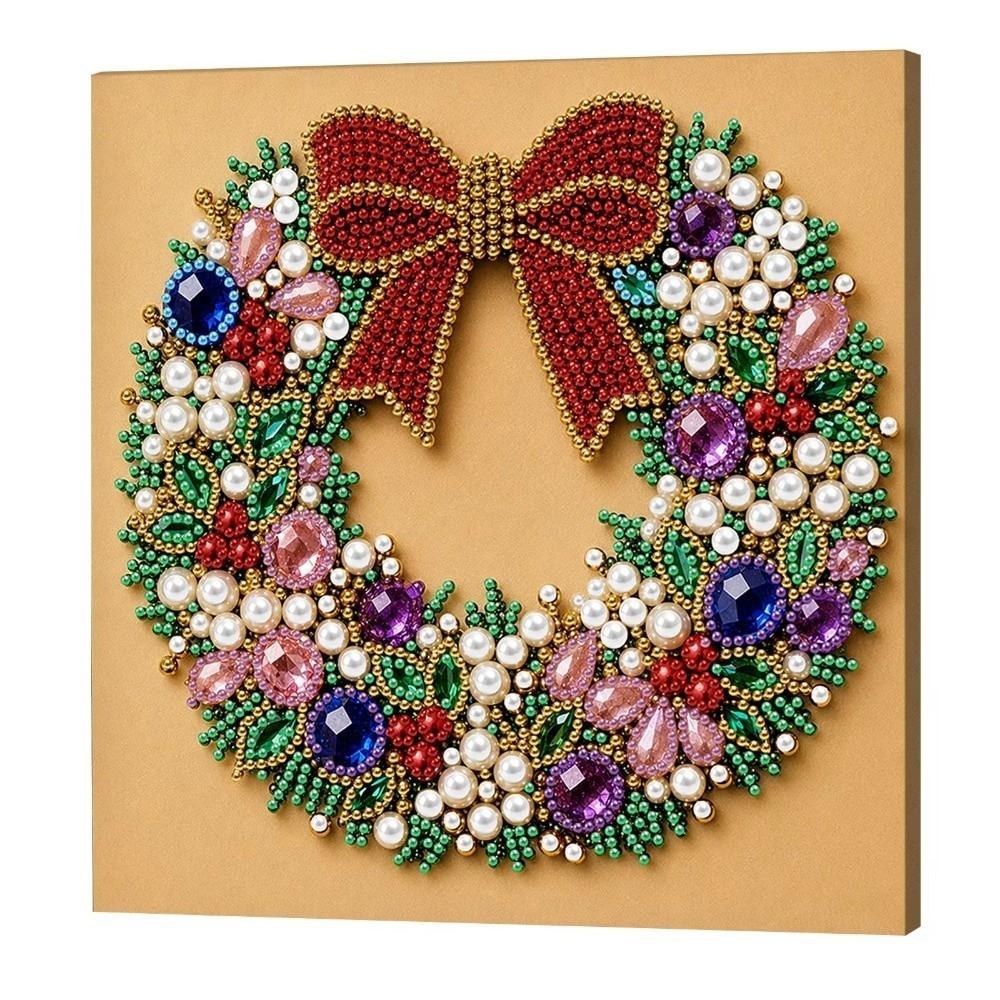 Self‑Adhesive DIY Pearl Bead Painting Kit Christmas Star Santa Crystal Painting Set Christmas Gift