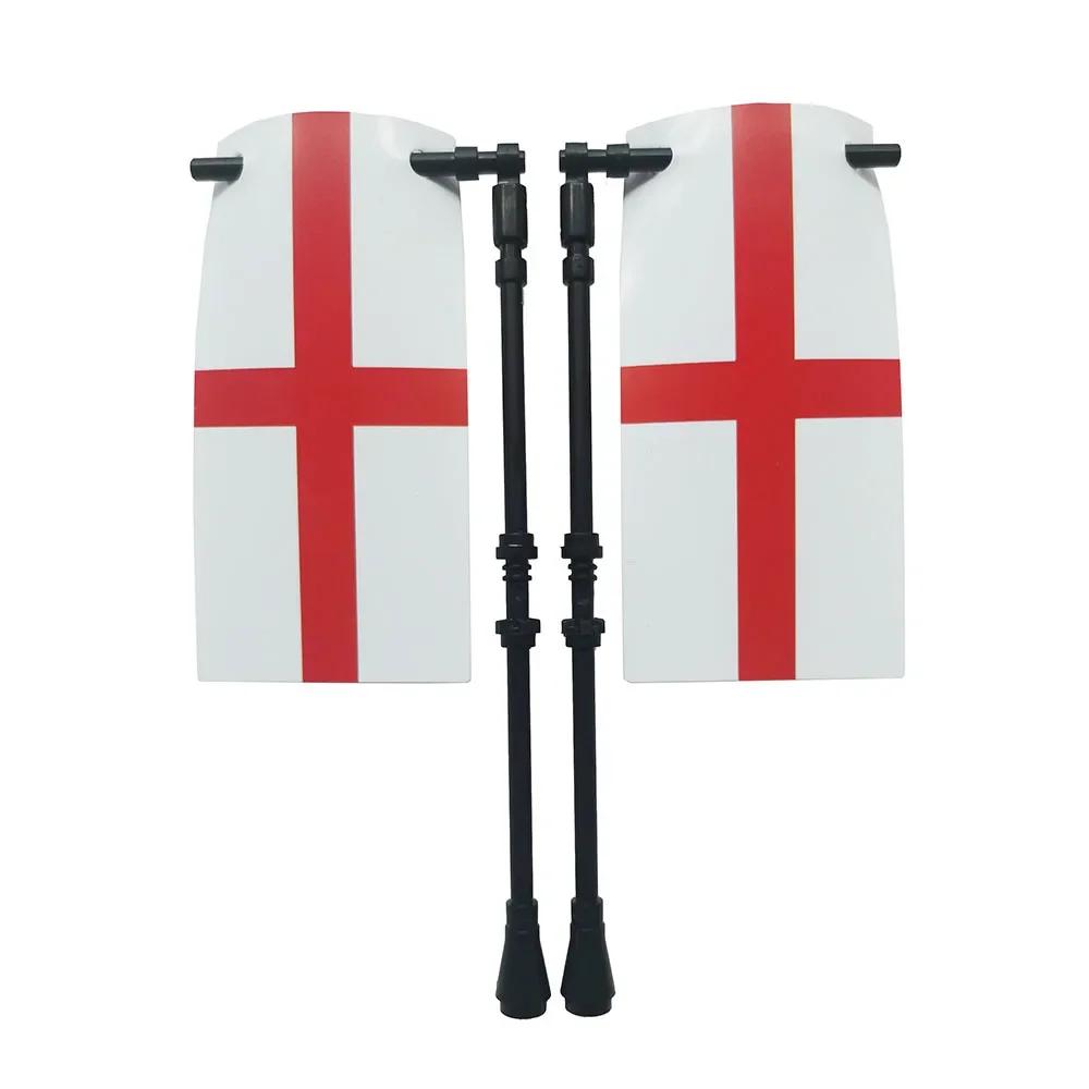 Флаг Строительный блок Средневековые города-государства Военная фигурка Флаг Оружие Древний Священная Римская империя Иерусалим Рыцарь Святого Лазаря Легион Игрушка