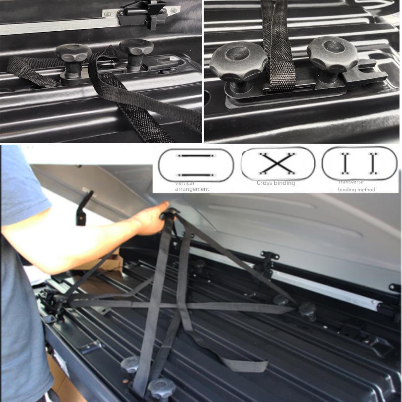 Roof Luggage Box Accessory Set: U-Buckle Fixings, Sticker Pad, Quick Clip, Release Bandage, Nut