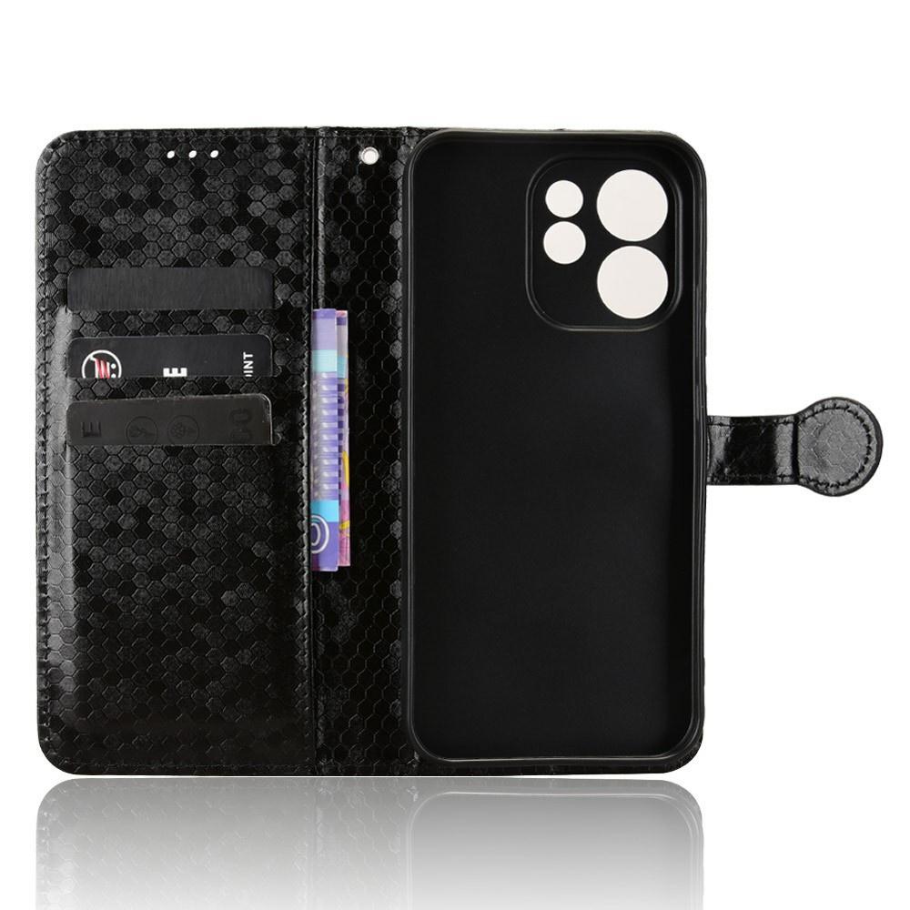 Oppo Reno 15 Pro Flip Case, Wallet Rhombus, Black