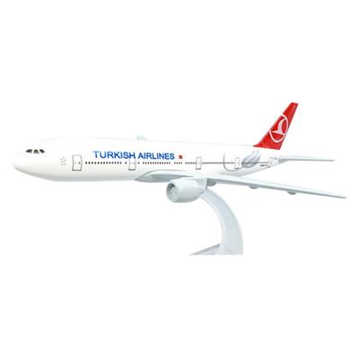 Модель самолета из литого сплава, 16 см - Boeing 777 Turkish Airlines (нет. 29)