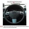 Черный чехол на руль автомобиля из искусственной кожи для Opel Astra H Zaflra B Signum 2002-2014 Vauxhall Vectra C Holden Astra 2004-2009