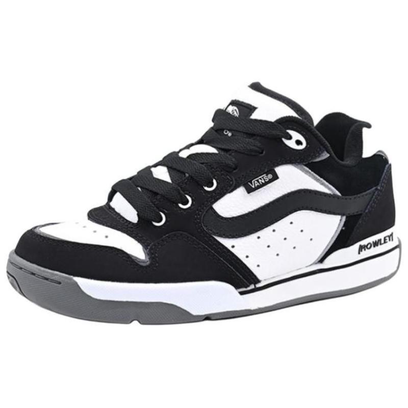 Vans Rowley Износостойкие Низкие Повседневные Кроссовки Унисекс Черные Белые Кроссовки VN000MYEBZW