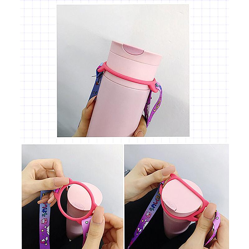 1Pc Water Bottle Shoulder Strap Kettle Straps Adjustable Portable Baby Buckle Lanyard For Outdoor Daily Walking Biking Hiking