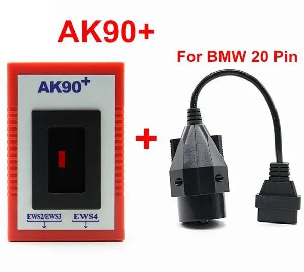 Для BMW Ak90+ AK90 Программатор ключей для BMW EWS новейшей версии V3.19 AK-90 Диагностический инструмент для автомобилей