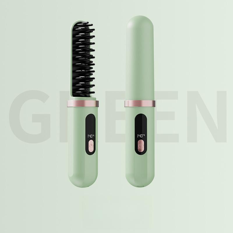 Выпрямитель для волос, расческа с отрицательными ионами, пушистая пластина, артефакт, не повреждающий волосы, портативный выпрямитель, зажим, щипцы для завивки двойного назначения