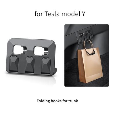 Задний крючок для подголовника для Tesla Model Y 2021-2024 (черный)
