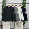 Unisex Waffle Knit Four-Bar Zipper Hoodie & Sweatpants Set
