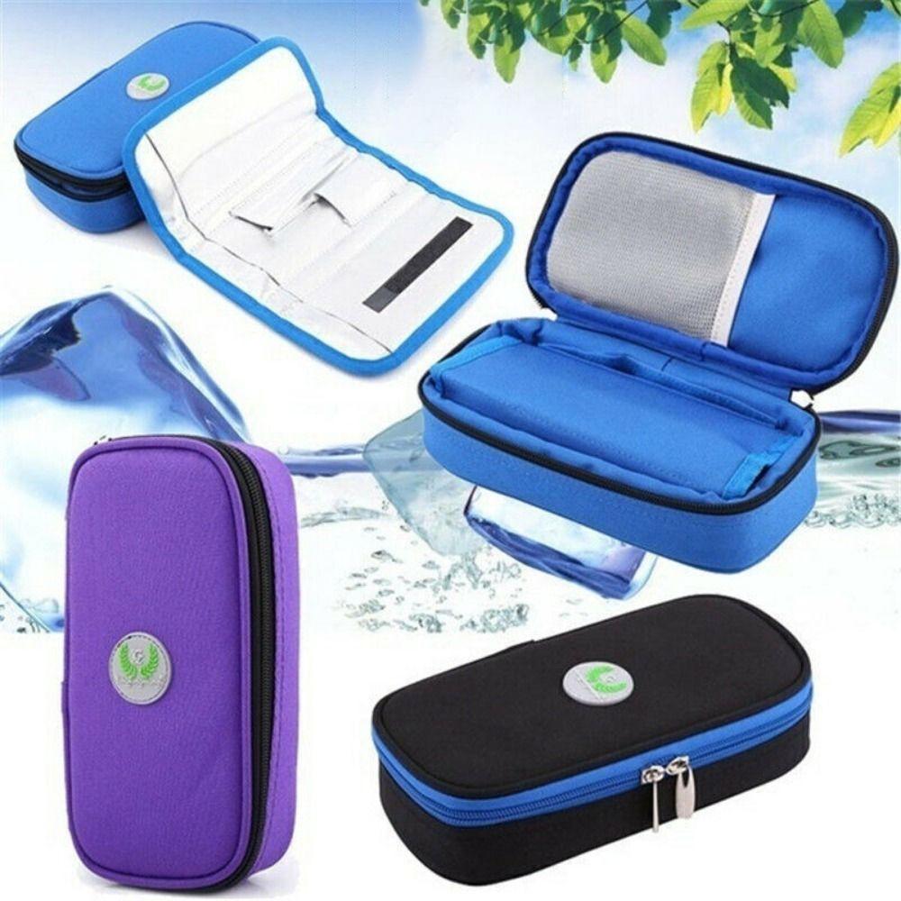 Oxford Without Gel Diabetic Pocket Pill Protector Medicla Cooler Travel Case Insulin Cooling Bag