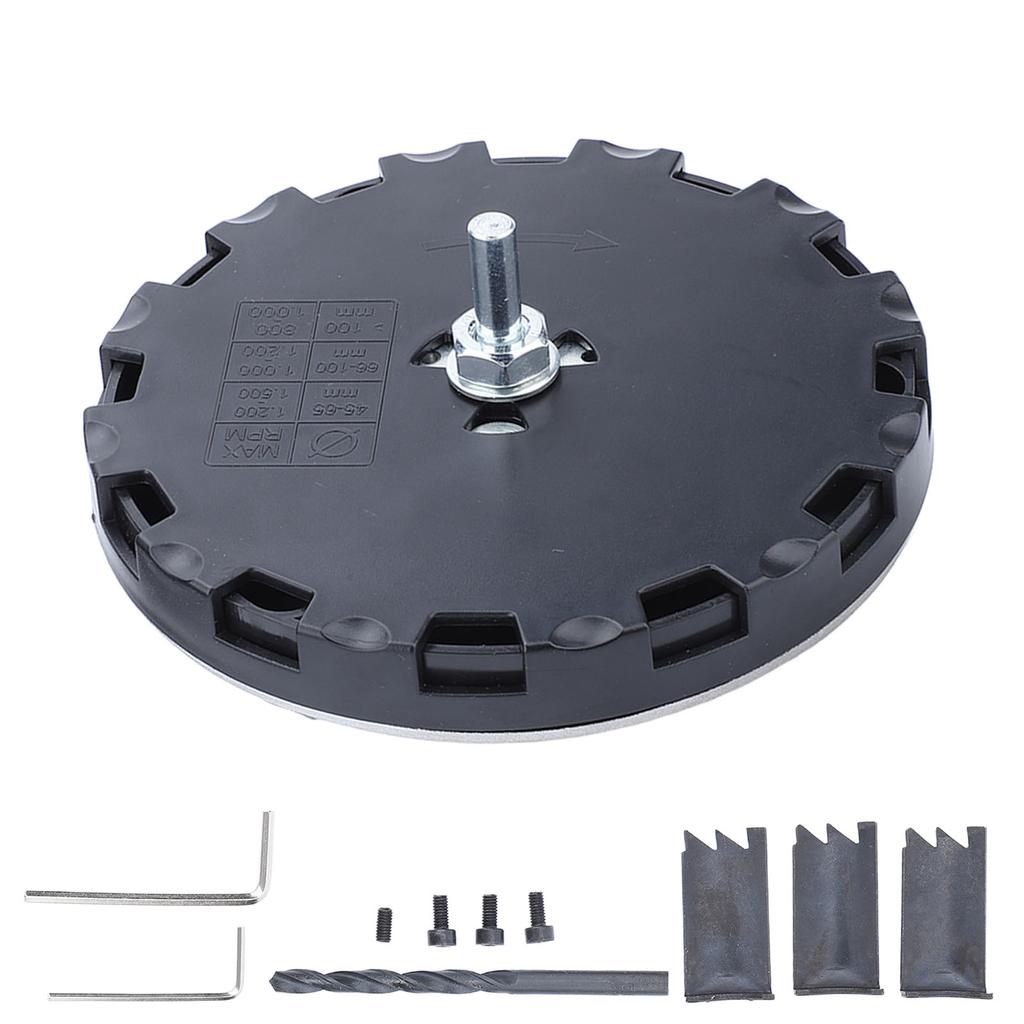 Adjustable Hole Saw Replacement Punching Cutter Drill Bit Kit 45 To 130mm Dia for Plastic Wood
