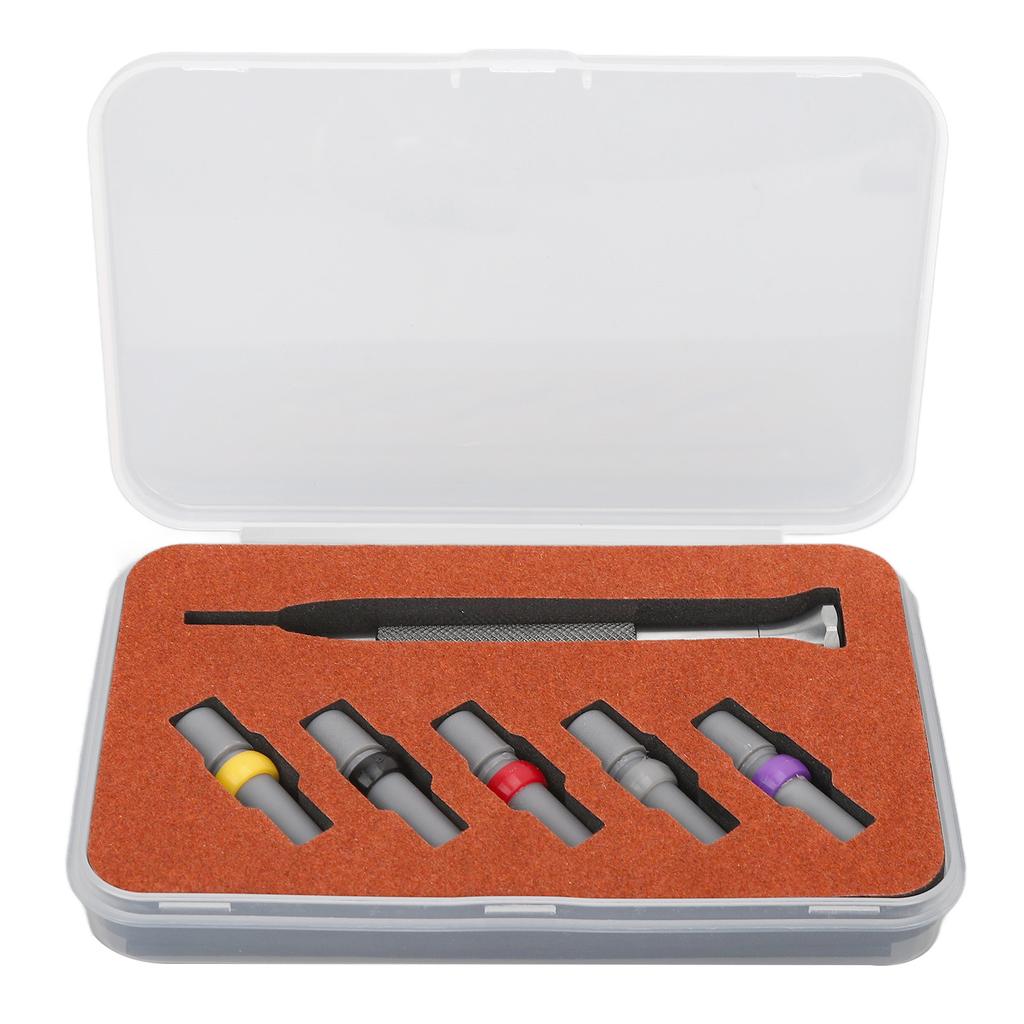Watch Screwdriver Set High Hardness Thick Handle High Speed Steel Watch Repair Tool with 5 Screw Bits for Home Watch
