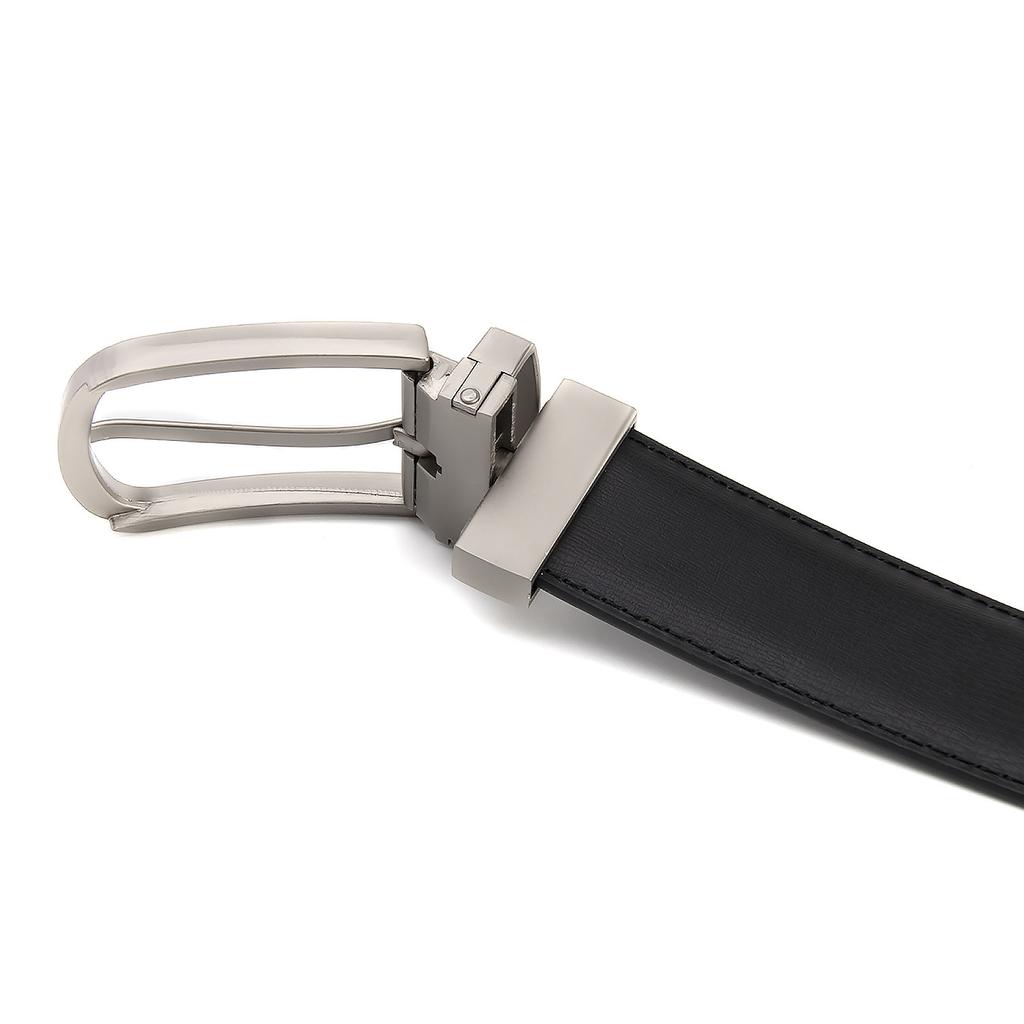 Ремень мужской кожаный двухслойный ремень мужской модный мужской вращающаяся пряжка простой деловой ремень мужской премиум Sense