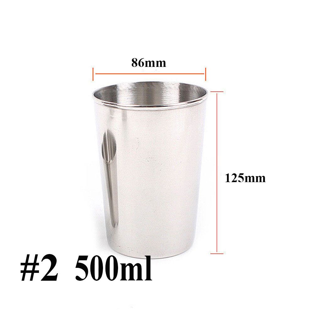 350/500 мл дорожный стакан пинта открытый металлический 304 нержавеющая сталь кружка для пива питьевая кружка