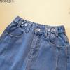 MODIQUE 2025 Новые летние женские повседневные шорты из синего денима с высокой талией, свободные базовые брюки-пятки