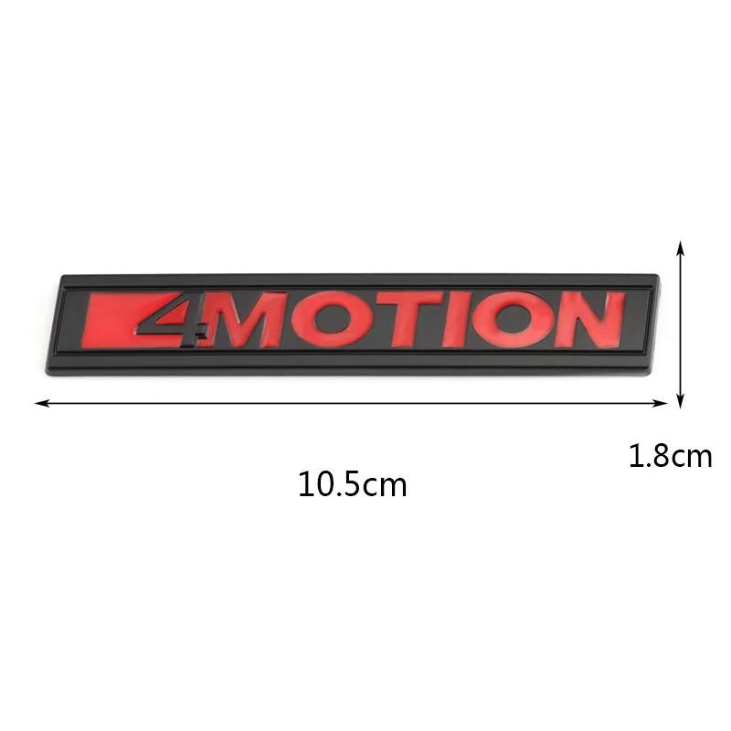 3D Metal 4 Motion Logo Car Grill Emblem Badge Trunk Sticker For VW Golf 5 MK4 T5 T6 Passat 4 B6 B8 B5 Tiguan 4motion AccessoriesNB8