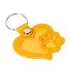 Dog Cat Paw Shaped Keychain Animal Keyring PU Leather Cute Pet Memorial Gift Hair Holder