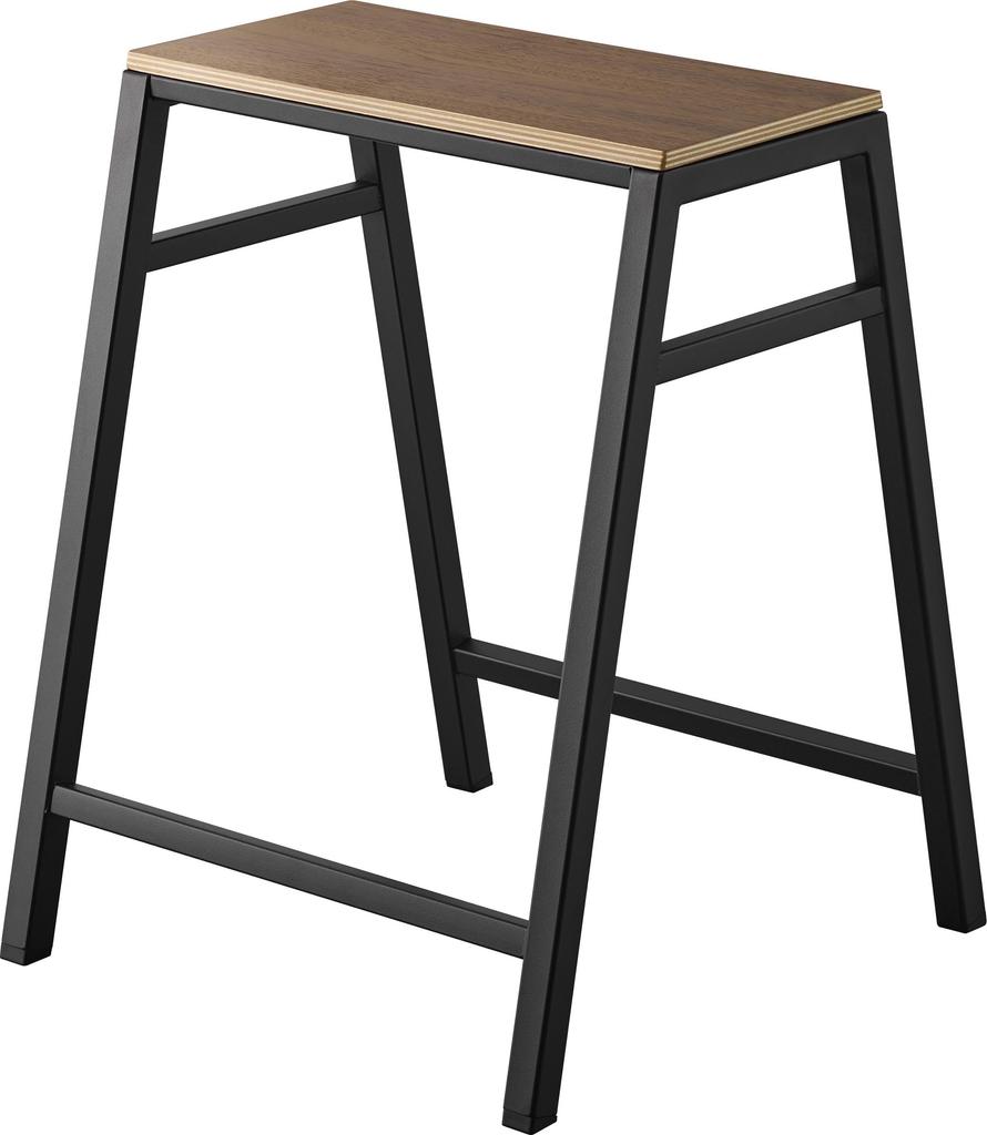 Yamazaki Jitsugyo Stool H45 Black W36 X X H45cm Tower Stackable Chair No Assembly Required 1470 [Completed Product] D36.3