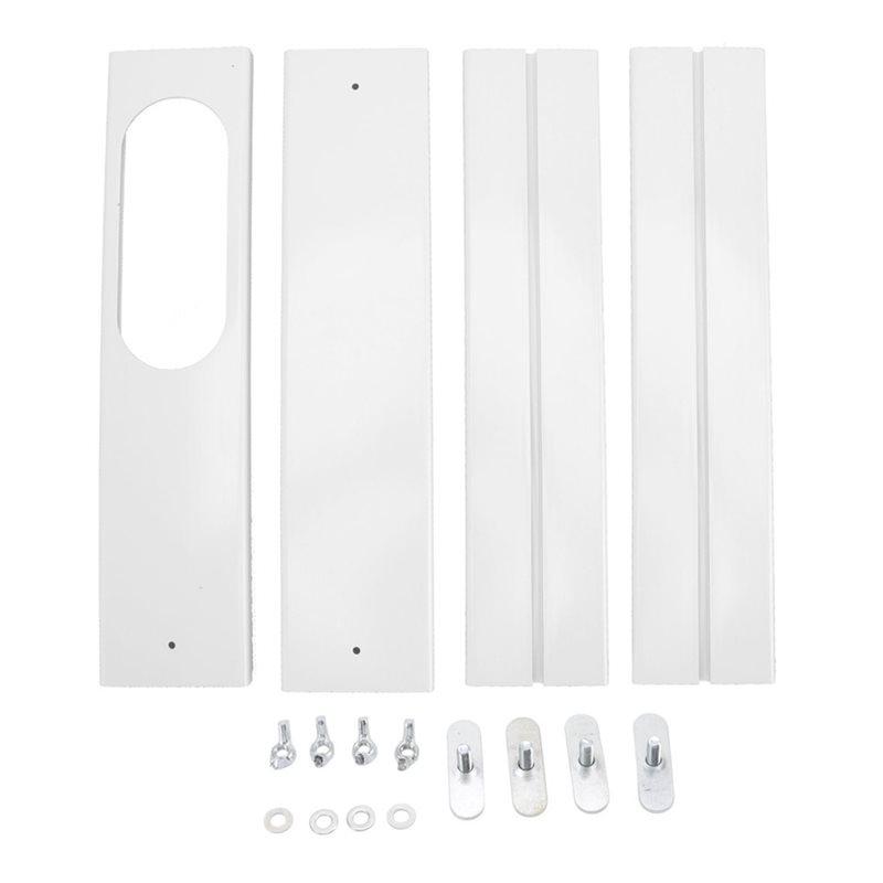 A02V-Adjustable Sliding Seal Window Kit 4PCS For Portable Air Conditioner For AC Exhaust Hose Easy Install No Drilling