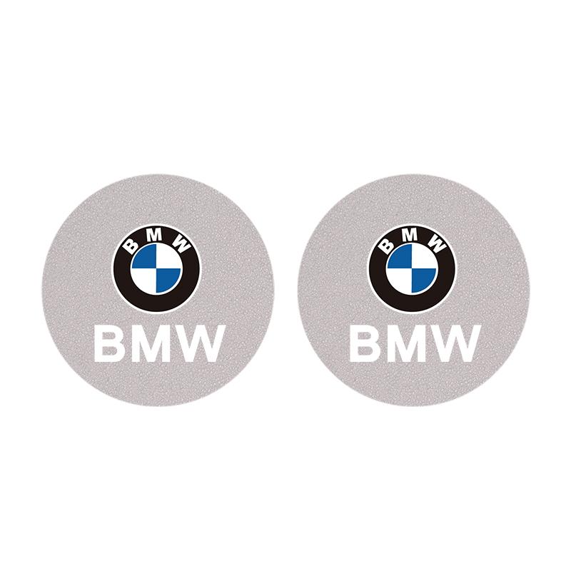 2Pcs Car Suede Water Cup Pad Non-slip Coaster Accessories For BMW X1 X2 X3 X5 X4 X6 X7 G30 G20 G32 G11 G12 F40 F30 F20 F10 F34