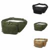 Men's Outdoor Nylon Waist Pack –  Bodypack, Hiking Phone Pouch,  Green Belt Bag for Camping, Hunting, Climbing, Airsoft, and Sports