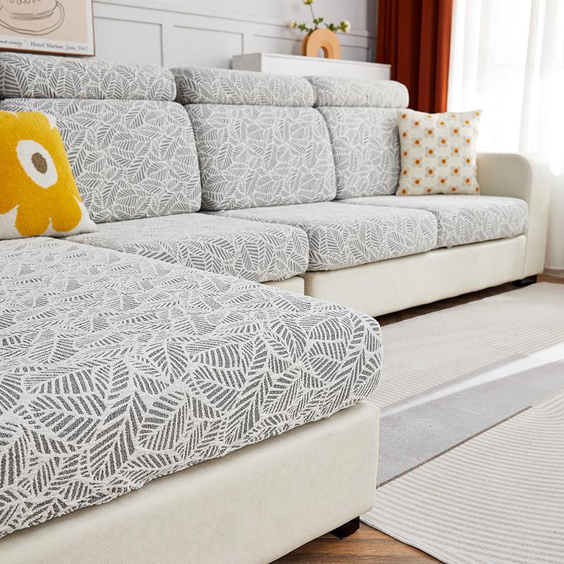 Высоковесный утолщенный жаккардовый четырехсезонный эластичный чехол для дивана с полной оберткой, универсальный чехол для подушки, комбинированный диван