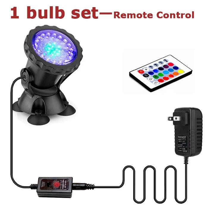 1-6 комплектов лампочек светодиодный подводный светильник IP68 RGB лампа подводный точечный светильник с дистанционным управлением для бассейна фонтаны пруд аквариум
