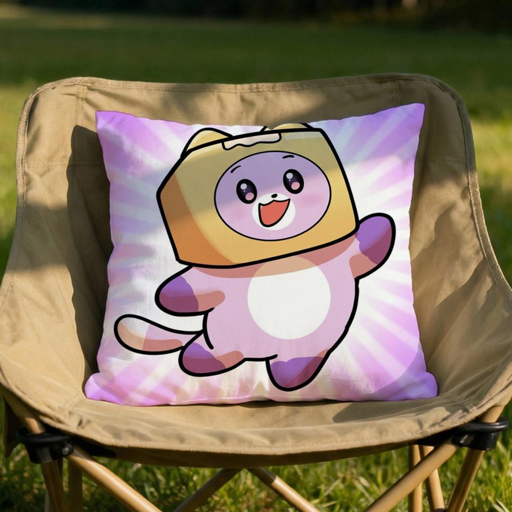 Cartoon LLankyboxes Cushion Cover Soft Reversible Durable Pillow Cover MultiScene Use for Home Car Daily Comfort
