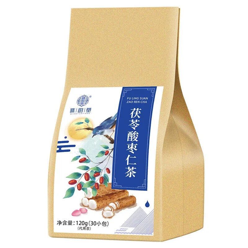 Чай из зерен мармелада Poria Spinosae, полезный травяной чай в пакетиках, 120 г, 30 пакетиков