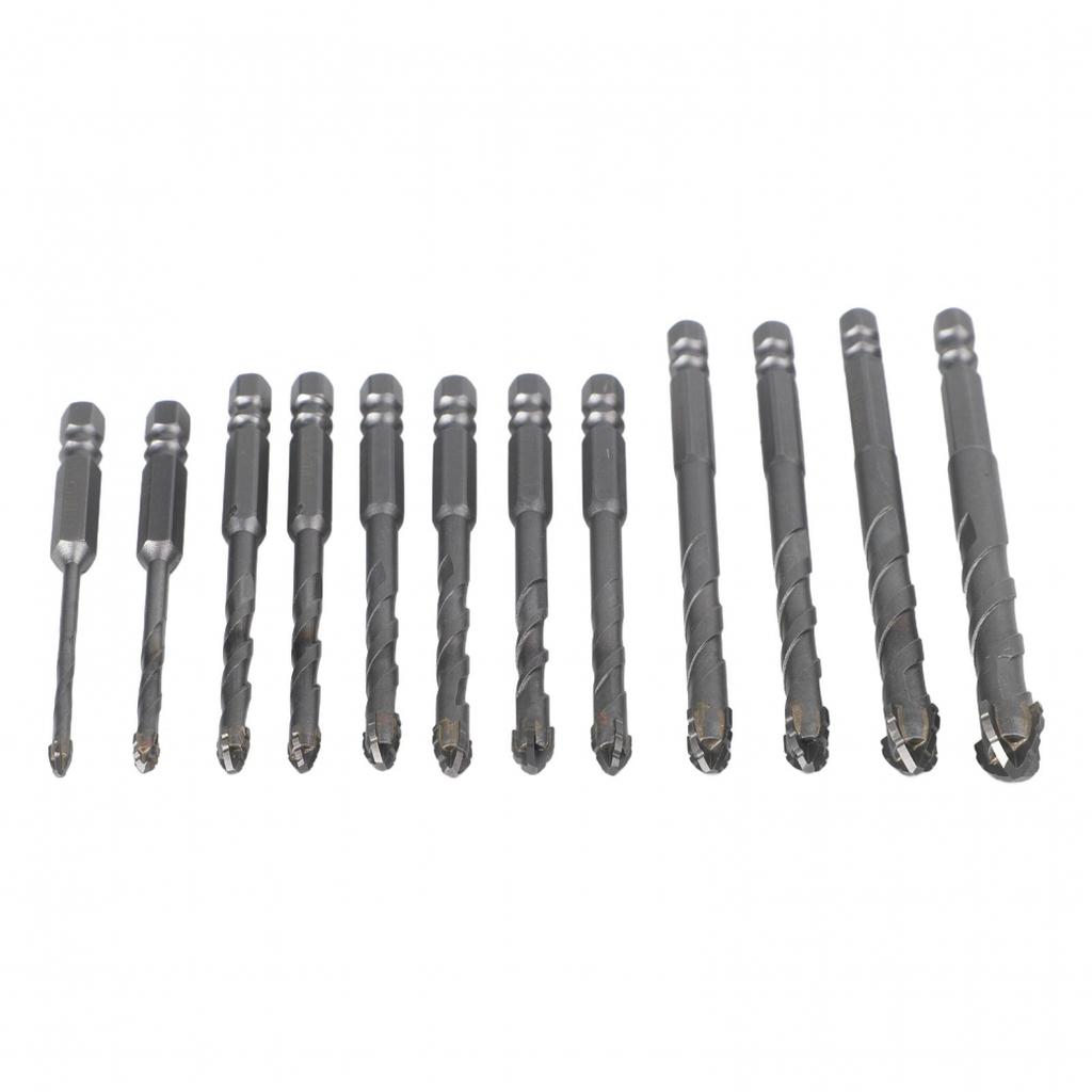 Comprehensive 12Pcs Eccentric Drill Bit Set 3 12mm for All Your Drilling Needs