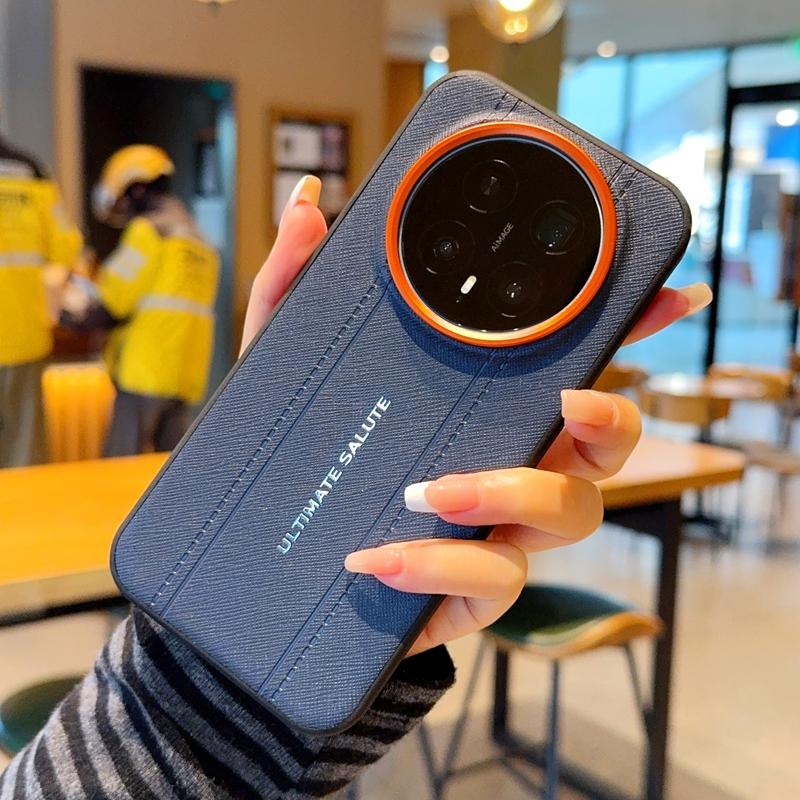 Роскошный Чехол-Дизайн из Кожи с Текстурой Крокодила для Honor Magic 8 Magic 7 Magic 6 Pro Тонкий Оранжевый Кольцо для Камеры Ударопрочный Чехол