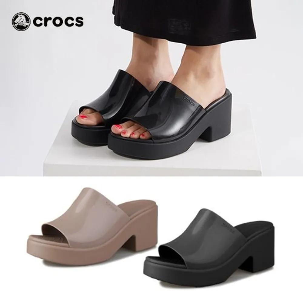 Crocs Women's Brooklyn Shine Wedge Heel Platform Slipper Sandals (Select 1 of 2)