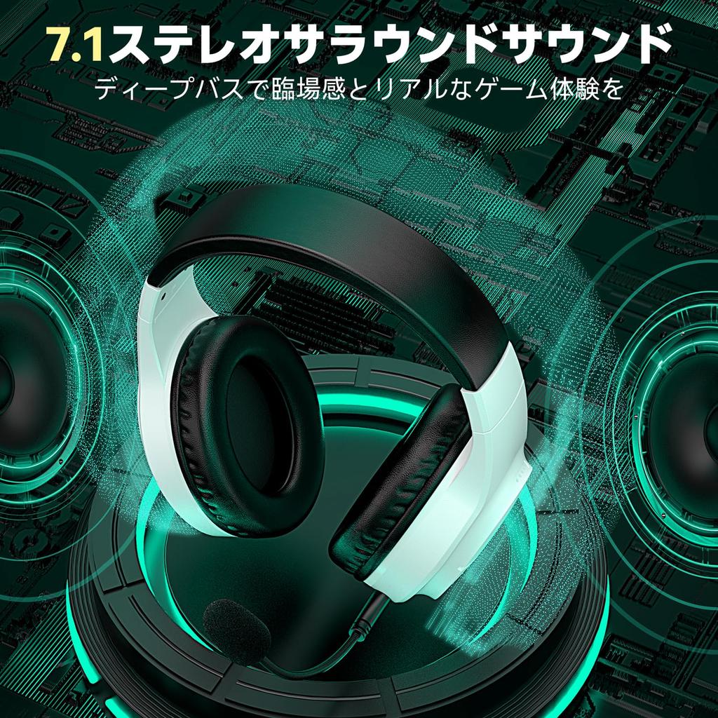 YPBDAN Wireless Gaming PS5 Wireless Headset with Noise Cancelling Stereo Enhanced 60H Continuous Compatible with and Xbox Headset, 2.4G/Bluetooth