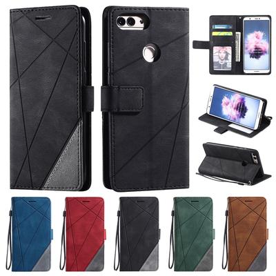 Чехол Huawei P Smart Case Leather Flip Case on For Fundas Huawei P Smart FIG-LX1 FIG-LA1 Phone Cover Retro Magnetic Wallet Cover Etui