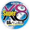 DUEL Жесткая плетенка Super X8 200м Желтый высокой видимости 0.8
