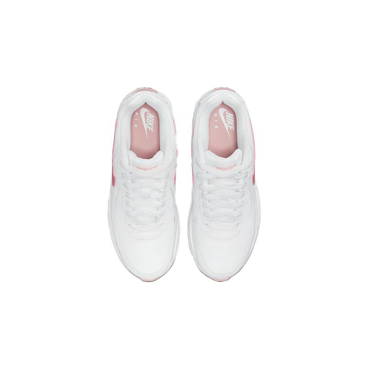 Nike Кроссовки Air Max 90 Leather GS White Pink Glaze для детей CD6864-115
