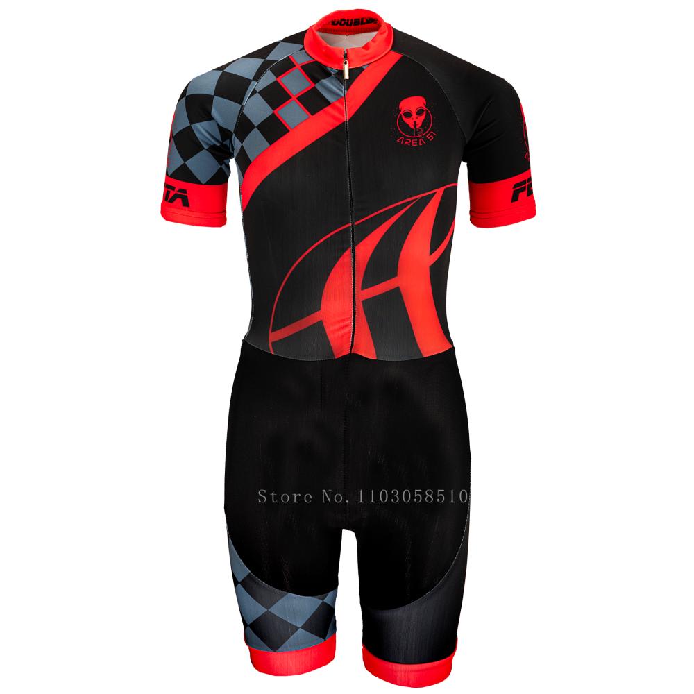 Костюм для триатлона DoubleFF Speed для роликовых коньков Skinsuit Fast Skats Mtb Роликобежный спорт Комбинезон Основной набор 2025