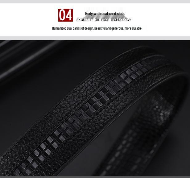 Мужской кожаный ремень с узором крокодила и автоматической пряжкой - Модный, универсальный и повседневный аксессуар для талии для брюк