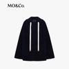 MO&Co. Women's Wool Double-Sided Hooded Cocoon Coat