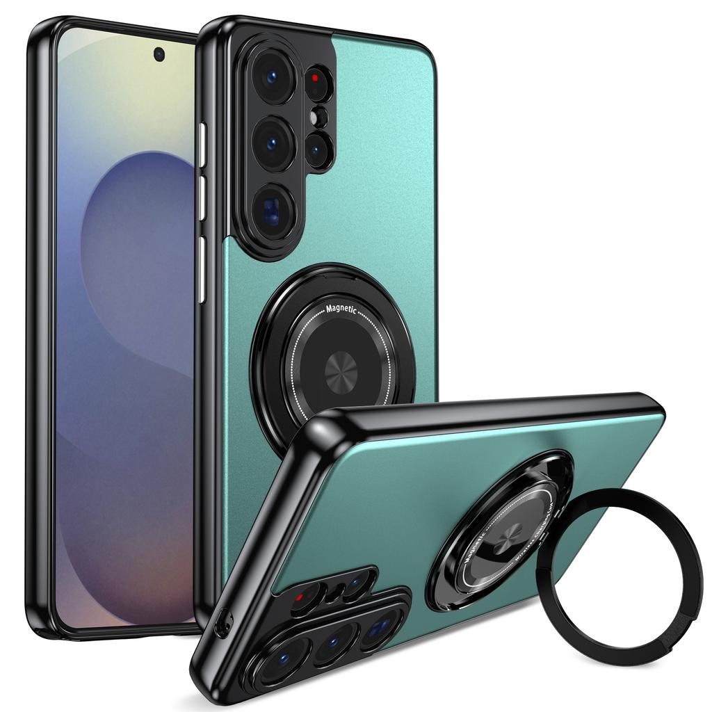 Металлический чехол-подставка с вращением на 360° для Samsung Galaxy S26 Ultra S26+ Plus 5G, магнитная крышка с защитой объектива камеры