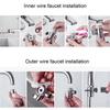 3 Modes Sink Faucet Extender with Stretchable Hose 360° Rotation Filter Water Saving Faucet Sprayer Attachment Faucet Extender