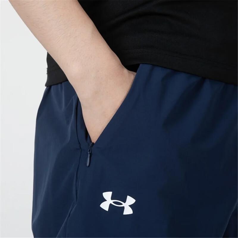 Under Armour Windproof Training Zip-Up Hoodie And Comfortable Breathable Straight Leg Pants Casual Sports Set Men Sets Blue 22500408-408+22500706-408